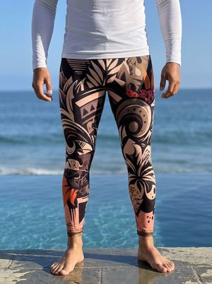 Mana Lehua men's swim & gym leggings