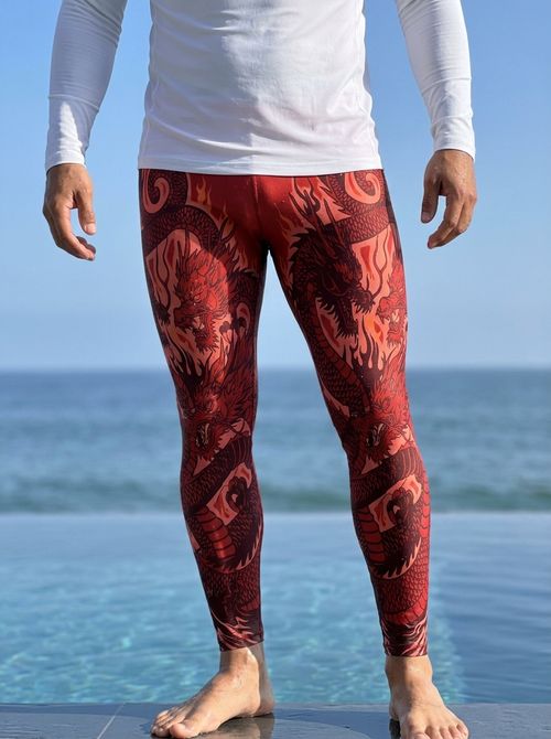 Fiery Red Ember Leggings