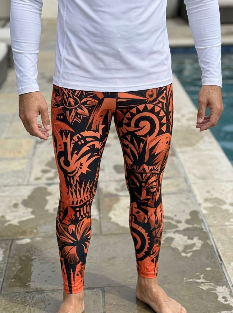 Coral Nalu Poni men's swim & gym leggings