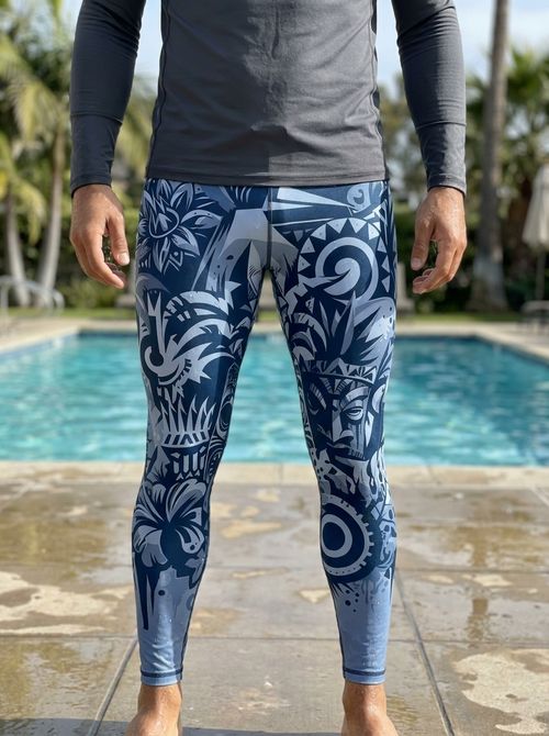 Blue Aura Nalu Uli Leggings