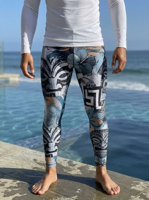 Blue Aura Kanaloa Leggings