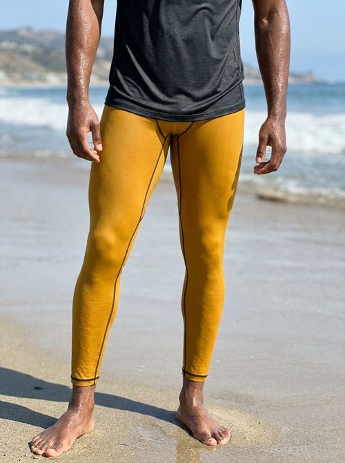 Mustard Leggings Men's Leggings — Lolekai