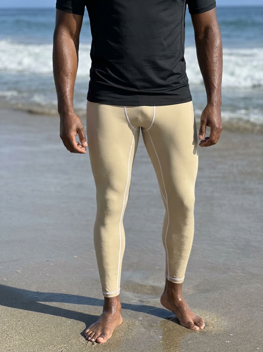 Oatmeal Leggings Men's Leggings — Lolekai