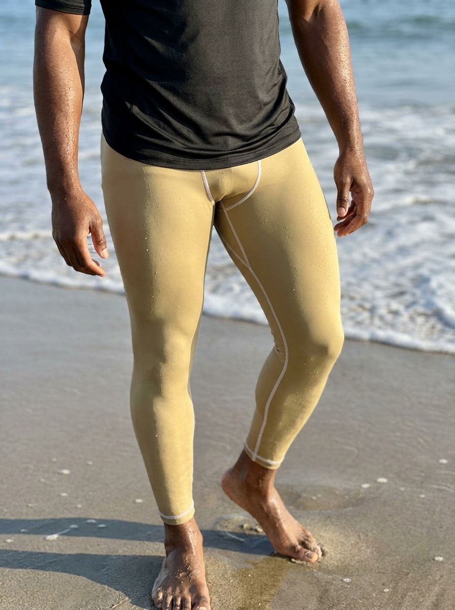 Ecru Leggings Men's Leggings — Lolekai