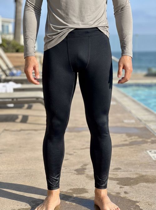 Midnight Black Leggings Men's Leggings — Lolekai