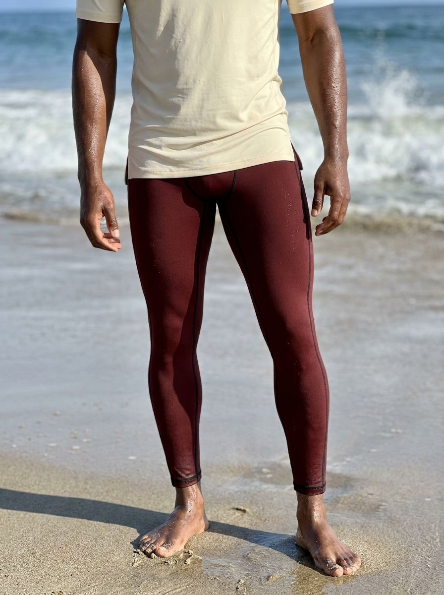 Oxblood Leggings Men's Leggings — Lolekai