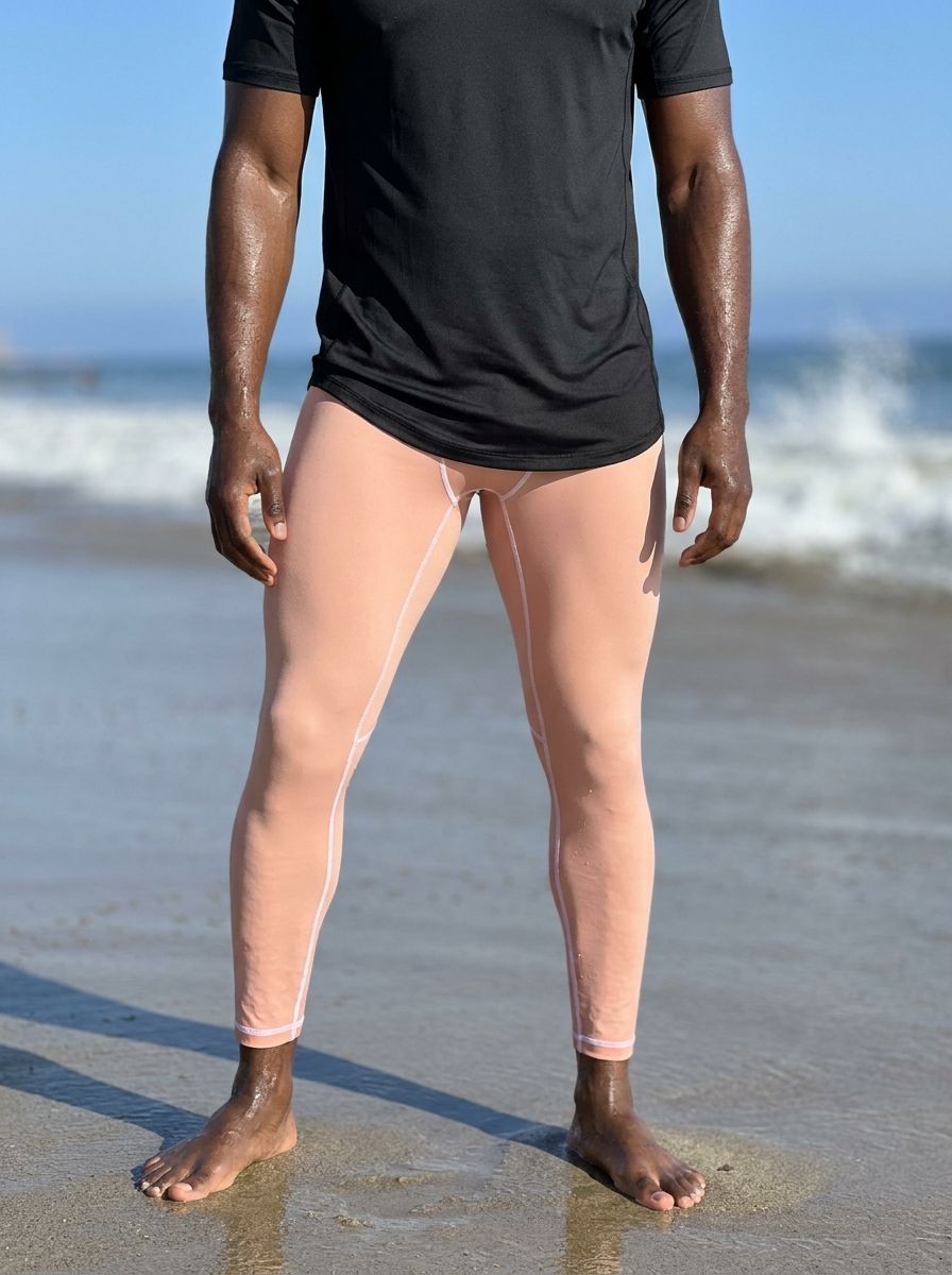 Shell Pink Leggings Men's Leggings — Lolekai