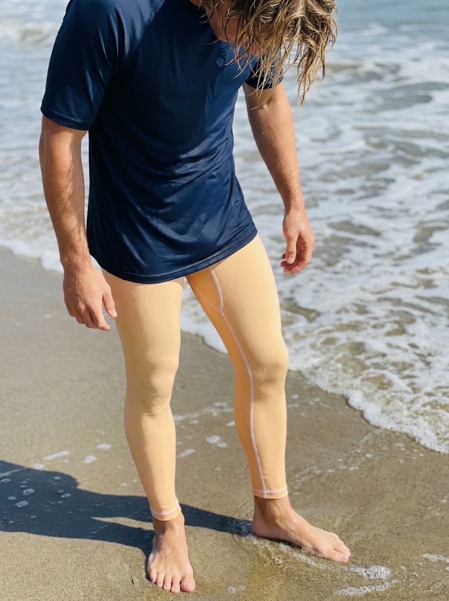 Papaya Whip Leggings Men's Leggings — Lolekai
