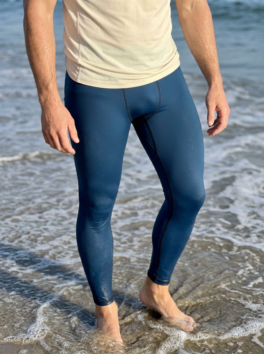Marine Blue Leggings Men's Leggings — Lolekai