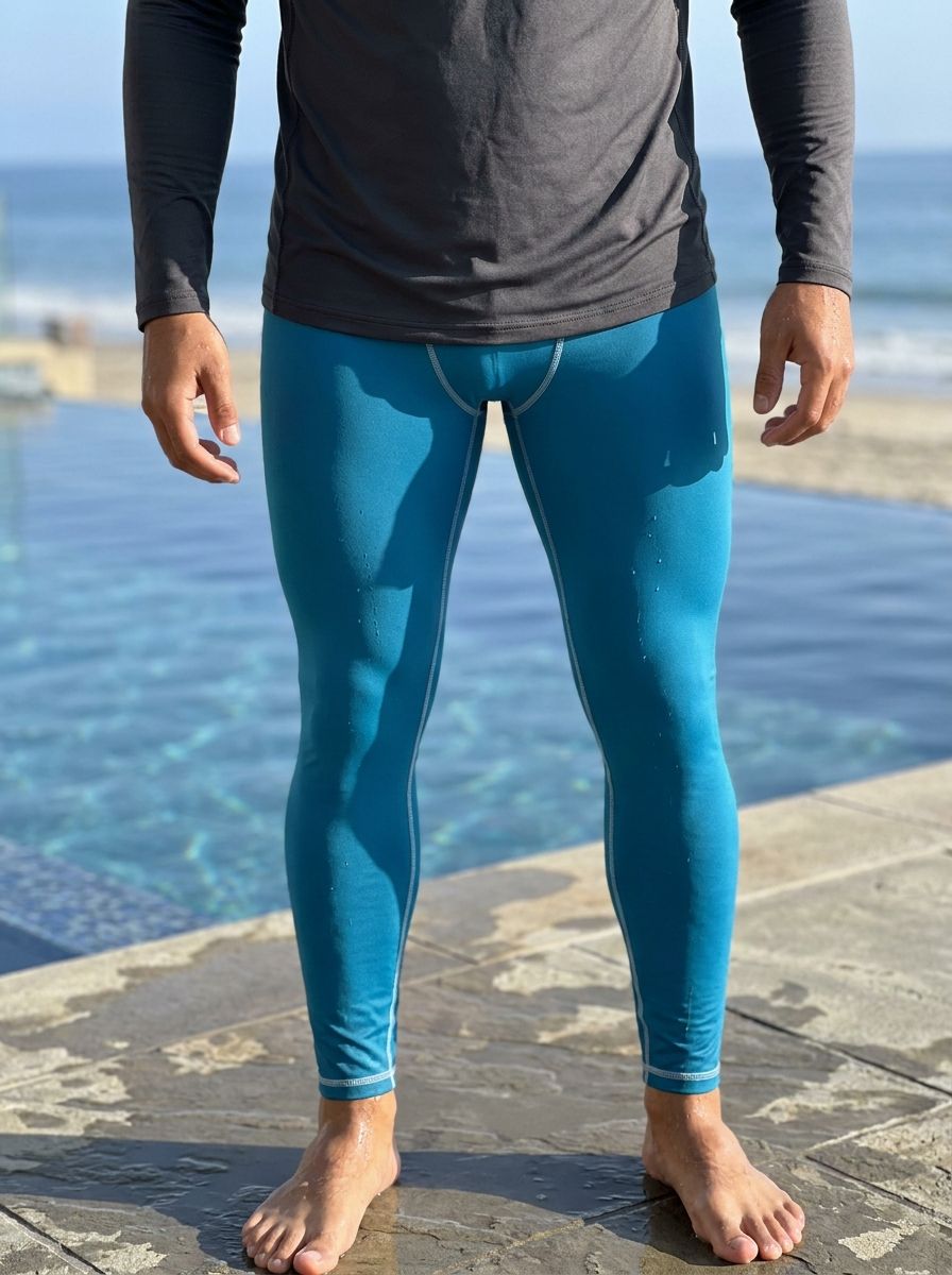 Pacific Blue Leggings Men's Leggings — Lolekai