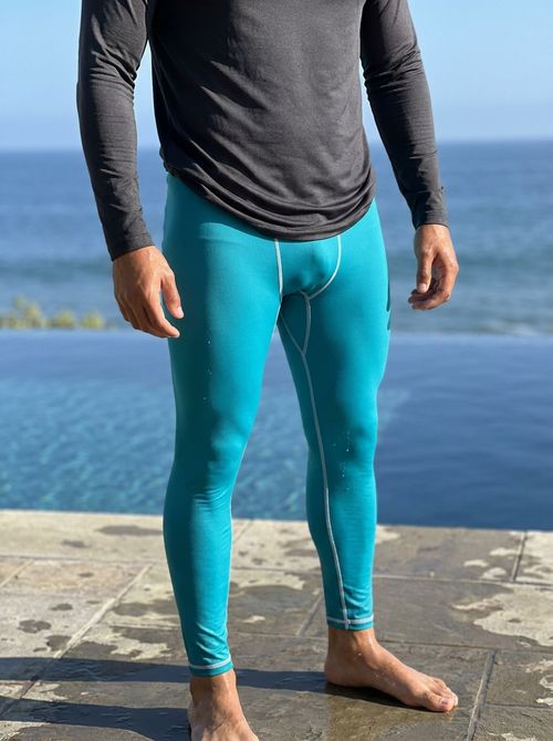 Caribbean Blue Leggings Men's Leggings — Lolekai