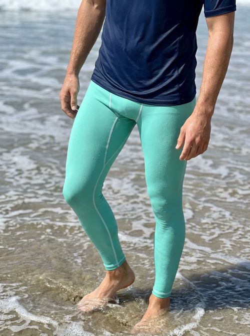 Aquamarine Leggings Men's Leggings — Lolekai