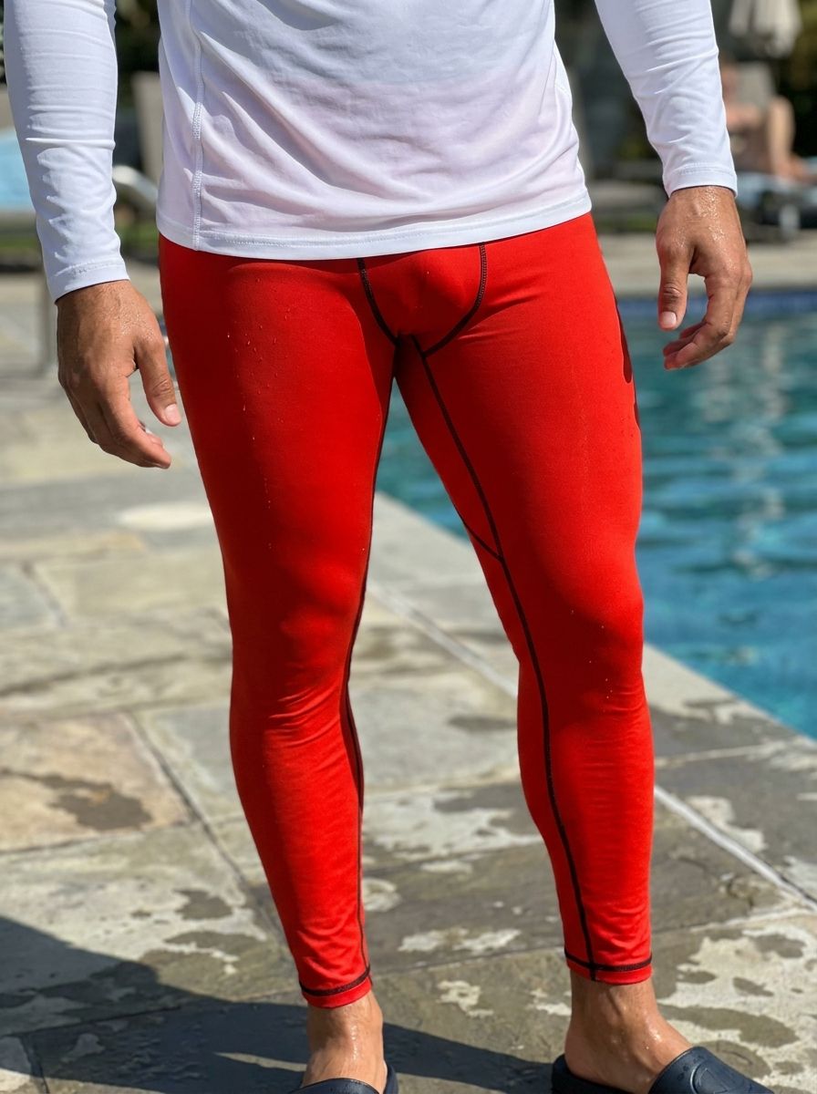 Ferrari Red Leggings Men's Leggings — Lolekai