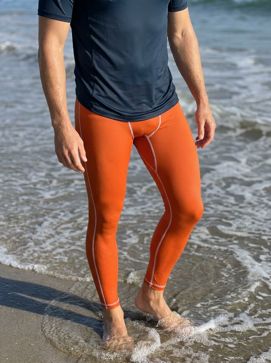 Hermès Orange Leggings Men's Leggings — Lolekai