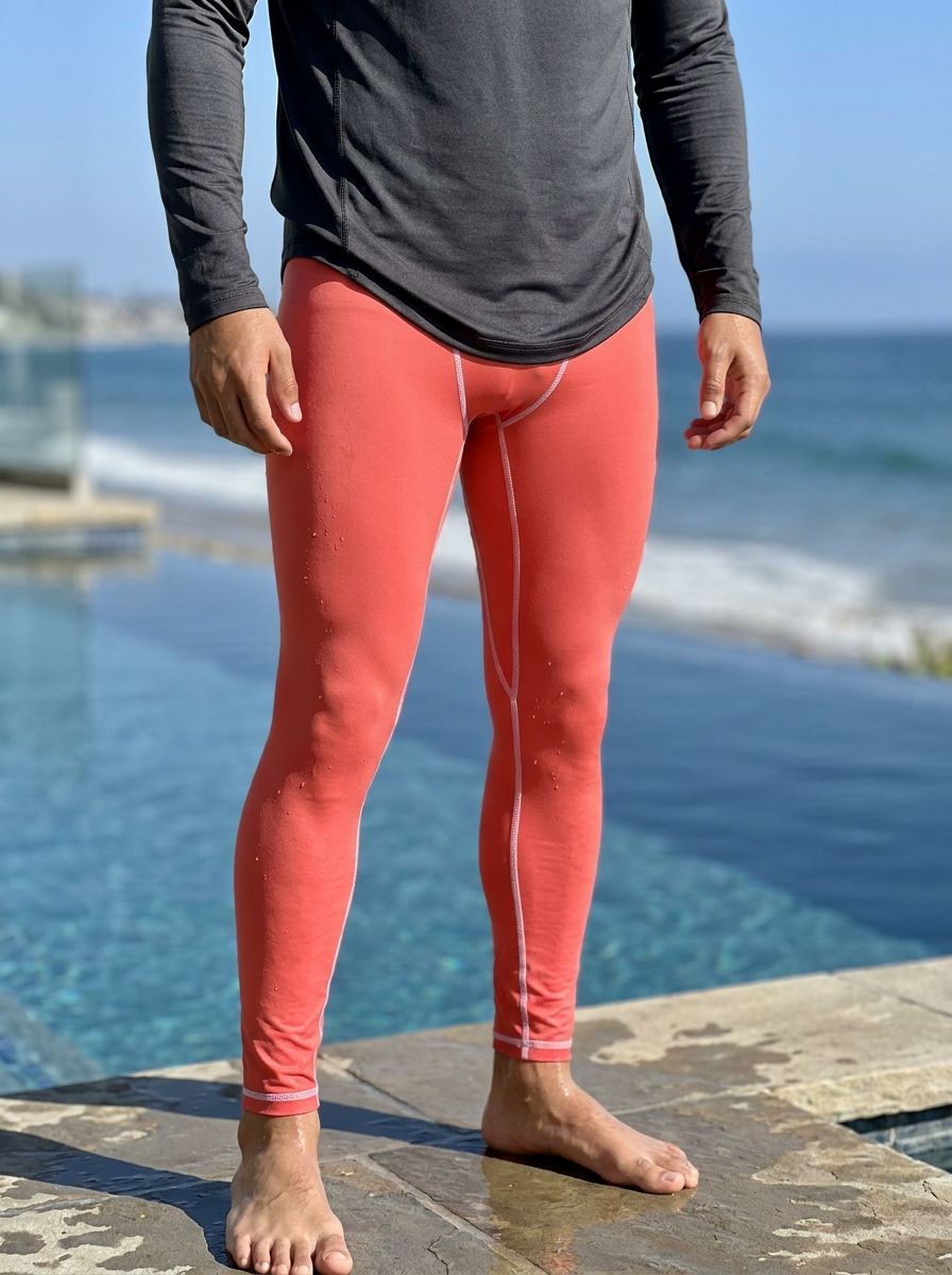 Living Coral Leggings Men's Leggings — Lolekai