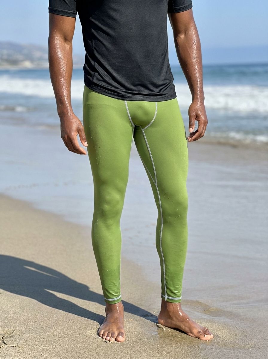 Greenery Leggings Men's Leggings — Lolekai