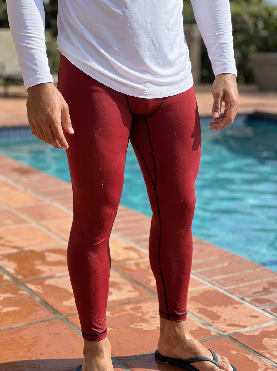 Alizarin Leggings Men's Leggings — Lolekai
