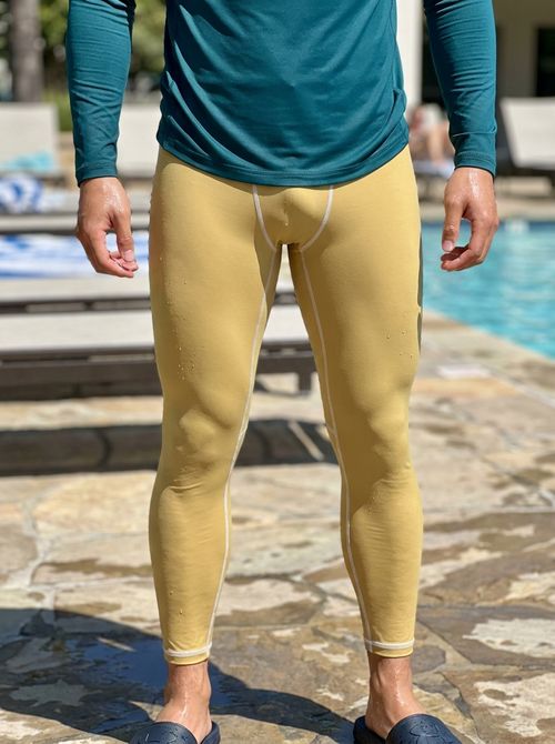 Flax Field Leggings Men's Leggings — Lolekai