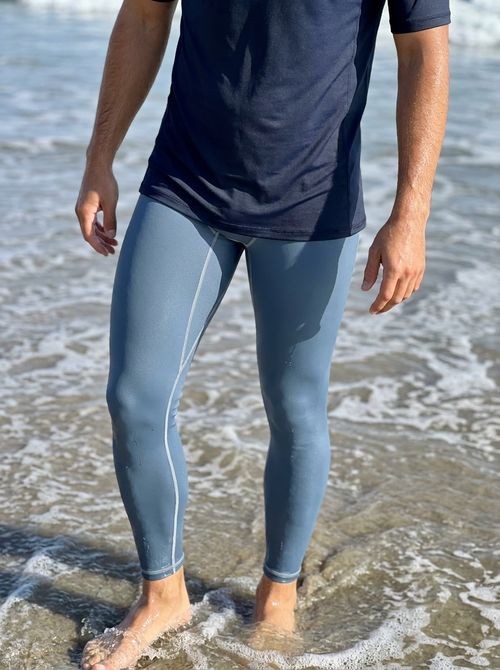 Stone Blue Leggings Men's Leggings — Lolekai