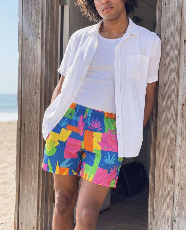Electric Wave Swim Trunks