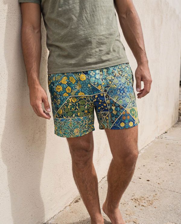 Moroccan Collection men's swim trunks