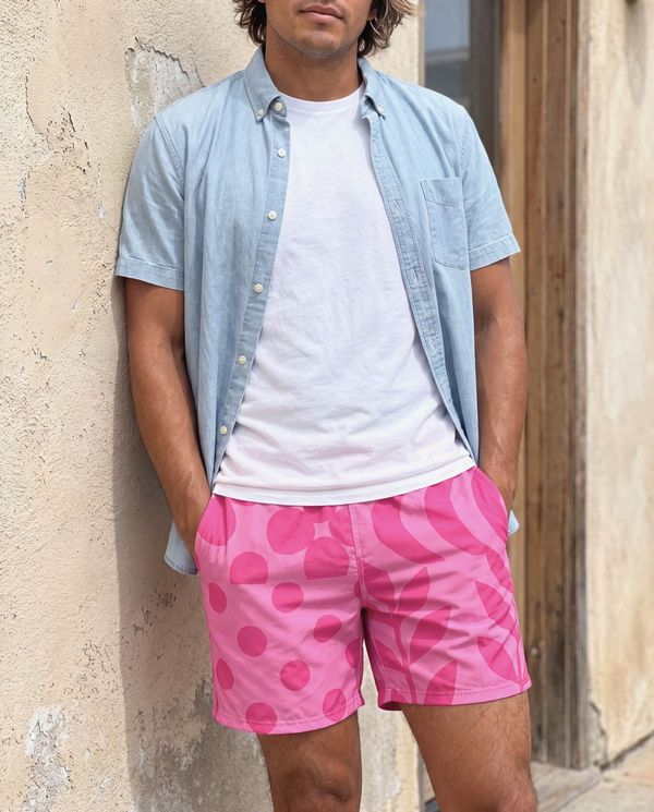 Bicolor Collection men's swim trunks