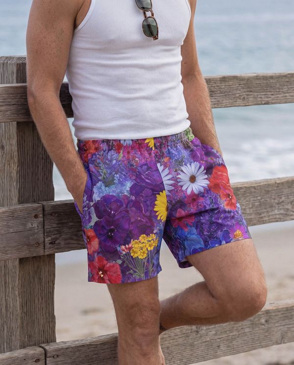 Wildflower Collection men's swim trunks