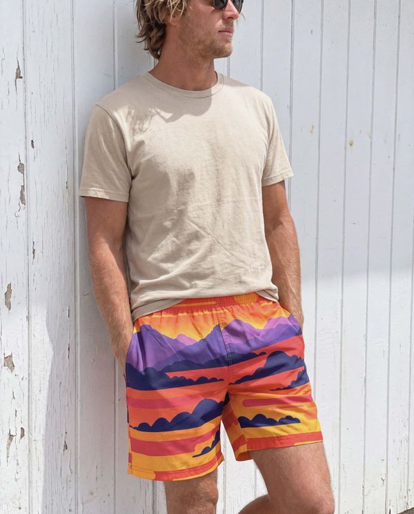 Sunset Collection men's swim trunks