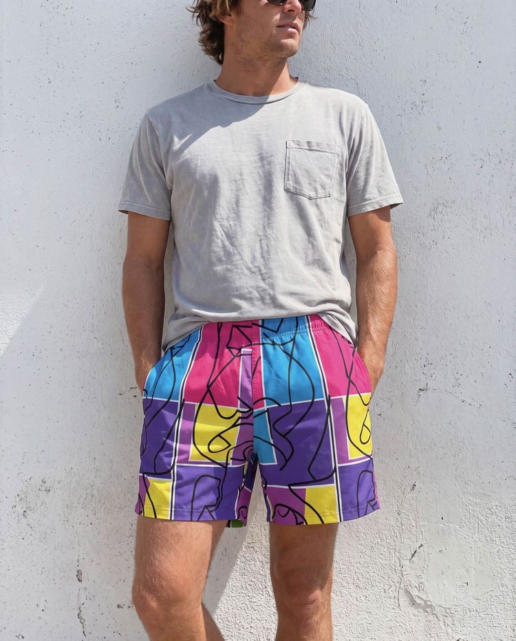 Men's Lustre Swim Trunks