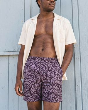 Burnished Lilac Banyu men's swim trunks