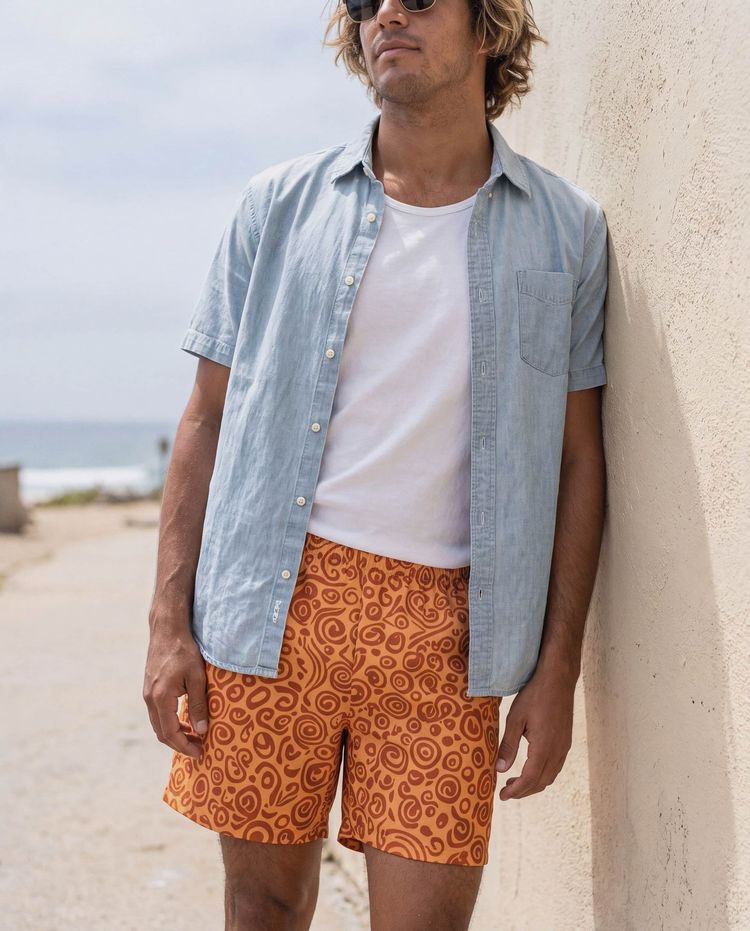 Men's Muskmelon Banyu Swim Trunks