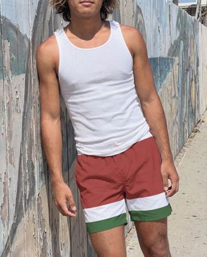 Angora Safari Men's Swim Trunks Men's Swim Trunks — Lolekai