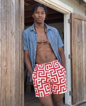 Muskmelon Akari men's swim trunks