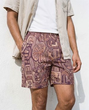Dusty Rose Solstice Men's Swim Trunks Men's Swim Trunks — Lolekai