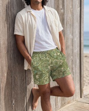 Jelly Mint Yuzu men's swim trunks