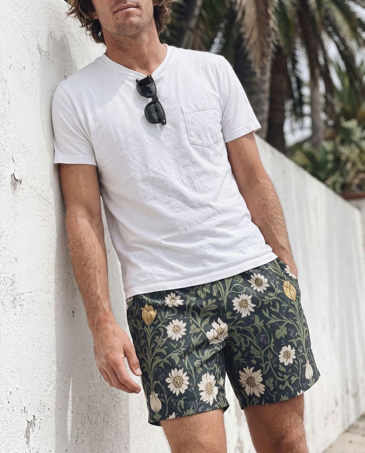 Sycamore Acanthus men's swim trunks