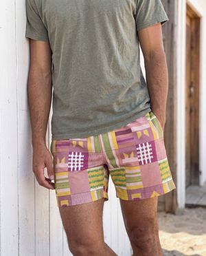 Dusty Rose Ubuntu Men's Swim Trunks Men's Swim Trunks — Lolekai