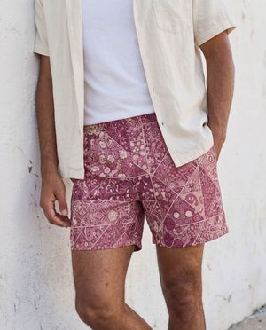 Amaranth Riad men's swim trunks