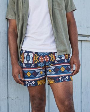 Muskmelon Sol men's swim trunks