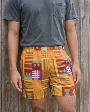 Burnt Sienna Ubuntu Men's Swim Trunks Men's Swim Trunks — Lolekai