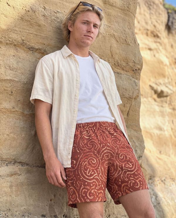 Men's Swim Trunks in Muskmelon Mirage