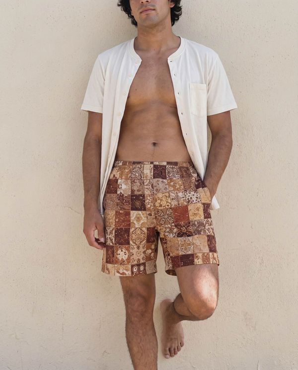 Men's Muskmelon Celeste Swim Trunks