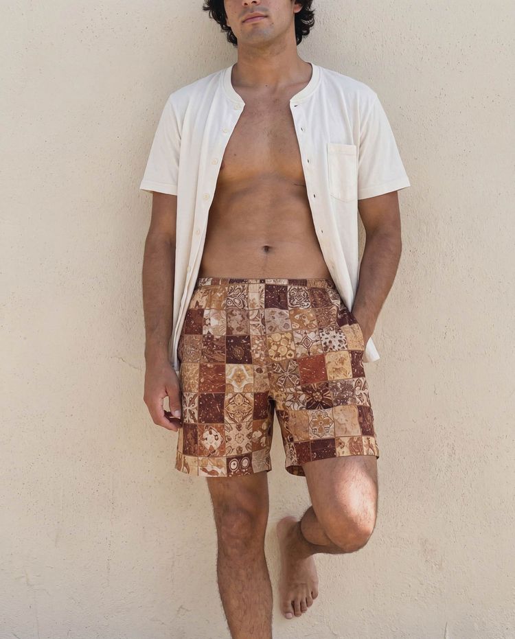 Men's Muskmelon Celeste Swim Trunks
