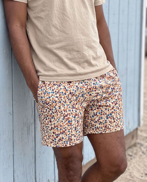 Men's Swim Trunks in Coffee Bean Sumi