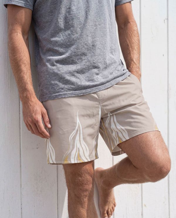 Liquid Marble men's swim trunks