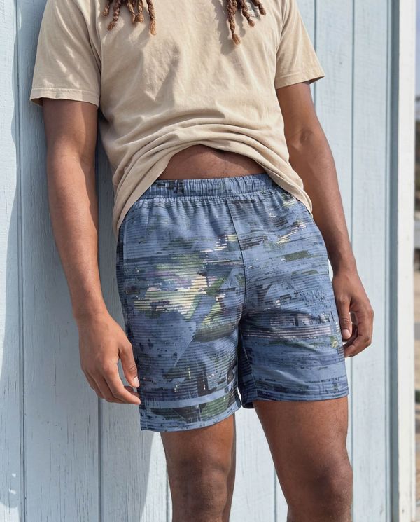 Men's Blue Aura Haze Swim Trunks