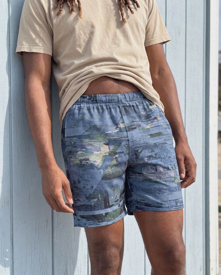 Men's Blue Aura Haze Swim Trunks