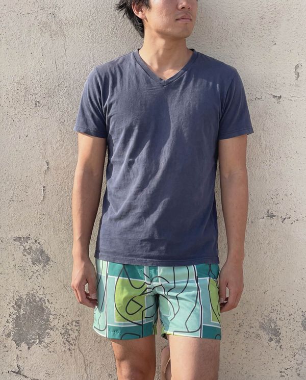Men's Swim Trunks in Runway Emerald Lustre