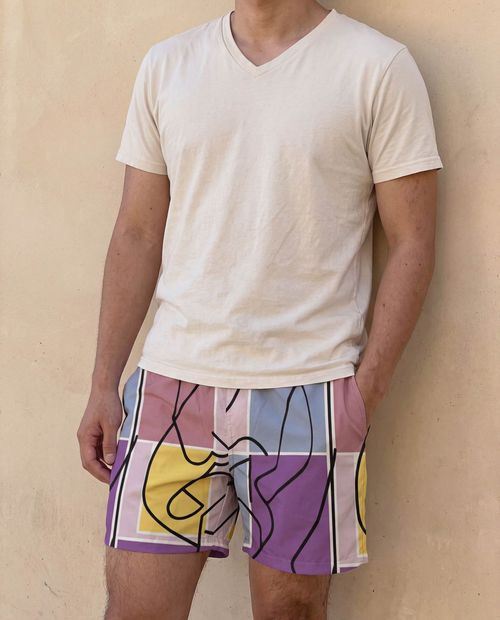 Burnished Lilac Lustre Men's Swim Trunks Men's Swim Trunks — Lolekai