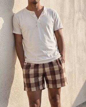 Coffee Bean Haven Men's Swim Trunks Men's Swim Trunks — Lolekai